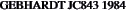 GEBHARDT JC843 1984